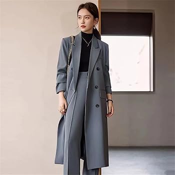 ジャケット・アウター ESSAY Oversized Coller-Less Coat Amazon.com: Y2K Preppy Oversized Jacket Japanese Emo Stand